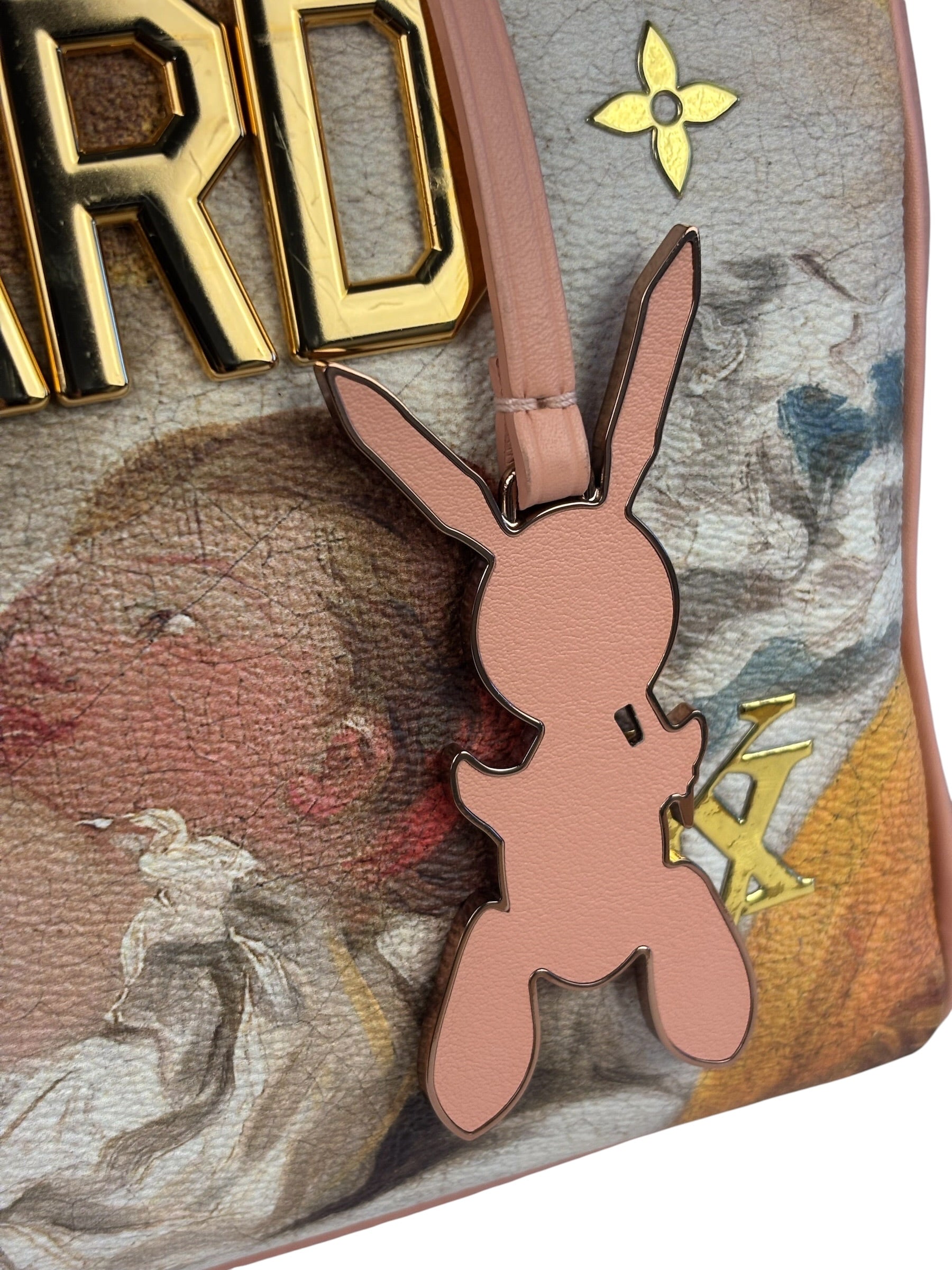 Louis Vuitton x Jeff Koons Master Faronard Peach Speedy 30