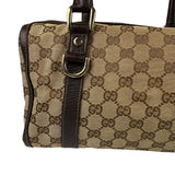 Gucci GG Canvas Top Handle Mini Boston Handbag