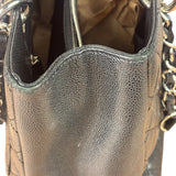 Chanel Black Caviar Quilted Large Shopping Tote 2012