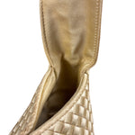 Bottega Veneta Butter Yellow Satin Intrecciato Shoulder Bag