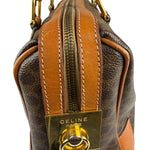 Celine Vintage Macadam Canvas Boston Bag