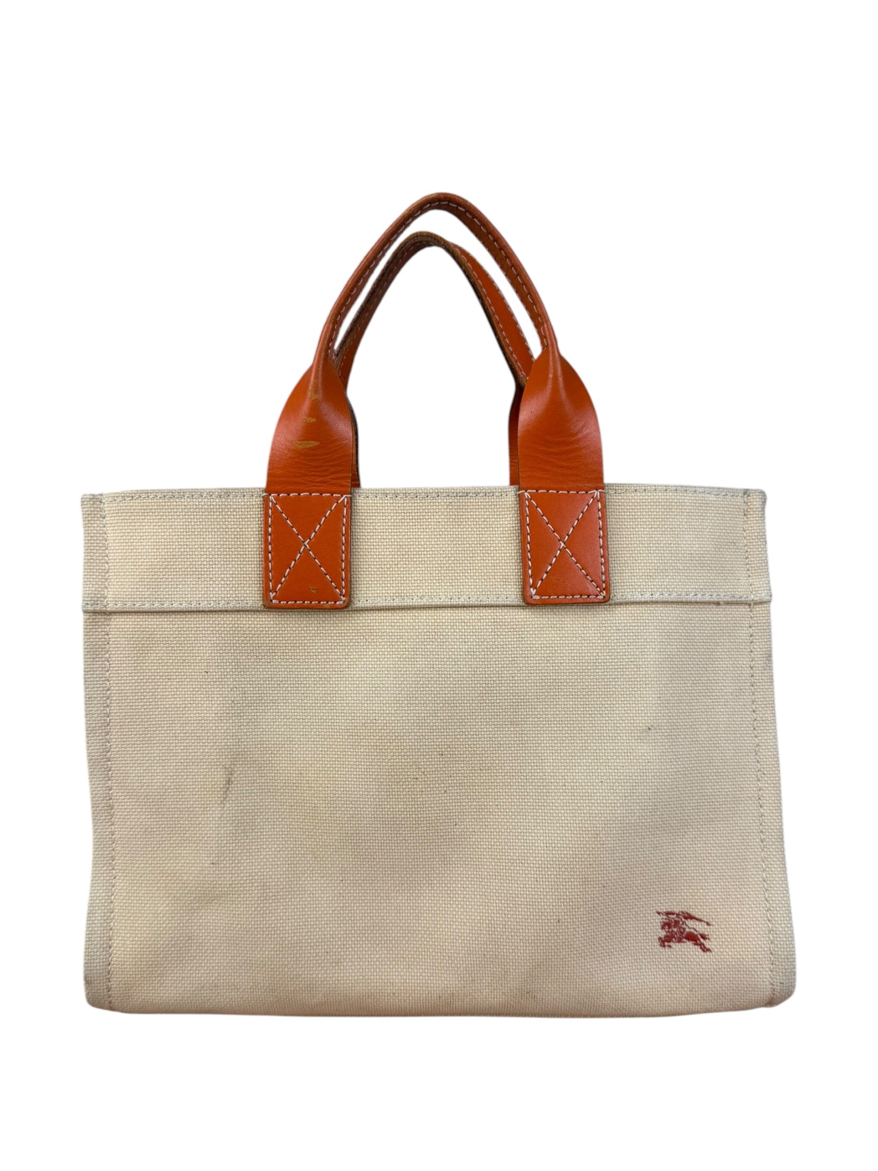 Burberry Blue Label Canvas and Leather Tote