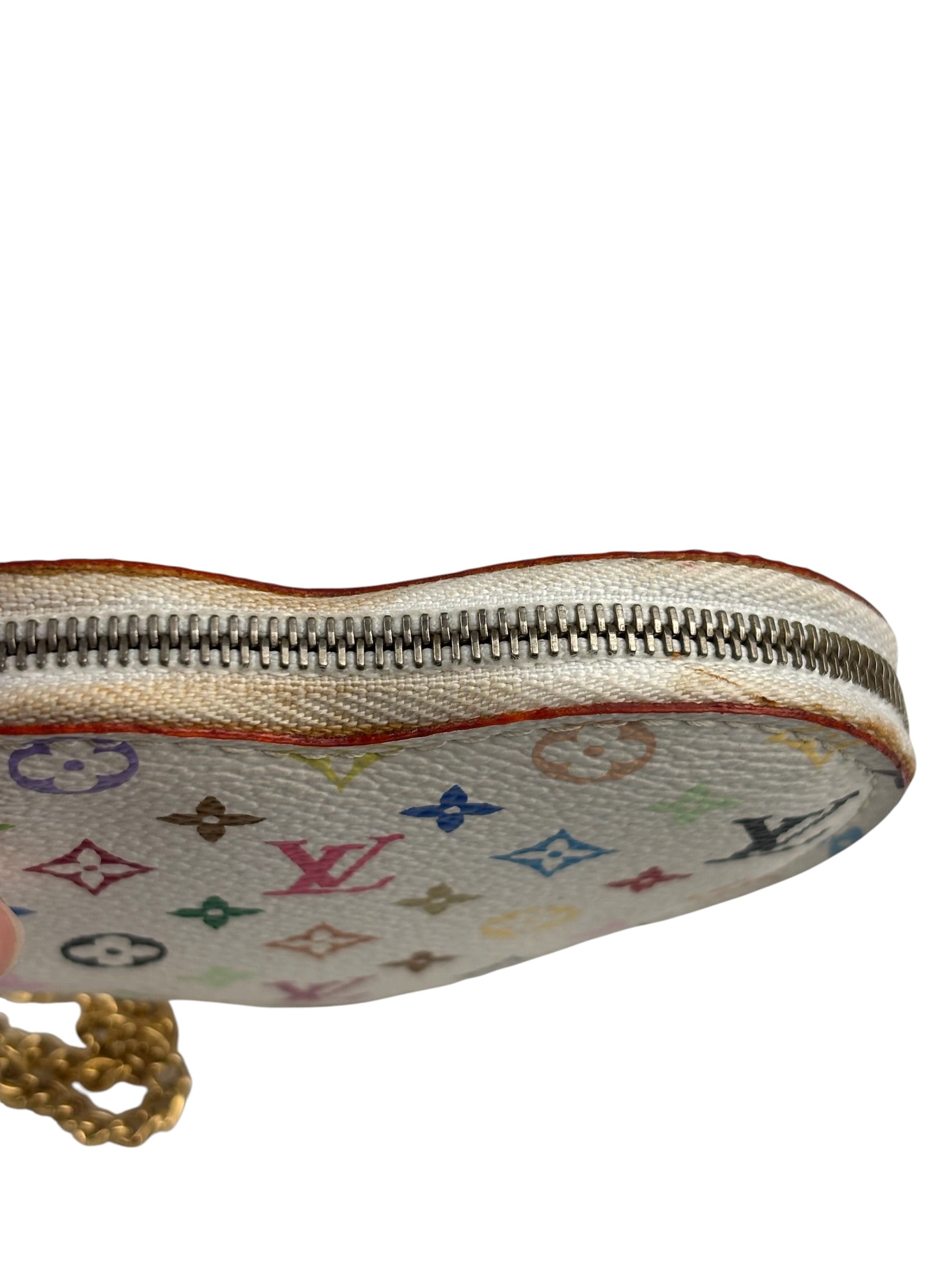 Louis Vuitton Canvas Monogram Multicolore Coeur Heart Coin Pouch