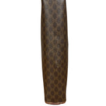 Celine Vintage Brown Leather Macadam Pouch