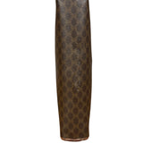 Celine Vintage Brown Leather Macadam Pouch