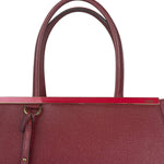 Fendi Red Leather 2Jours Handbag (Deterioration)