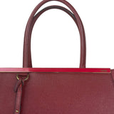 Fendi Red Leather 2Jours Handbag (Deterioration)
