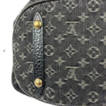 Louis Vuitton Black Denim Mahina Hobo Bag XL