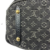 Louis Vuitton Black Denim Mahina Hobo Bag XL