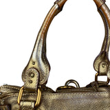 Chloé Vintage Gold Metallic Paddington Bag