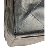 Chanel Black Quilted Leather Jumbo Flap Bag 1995
