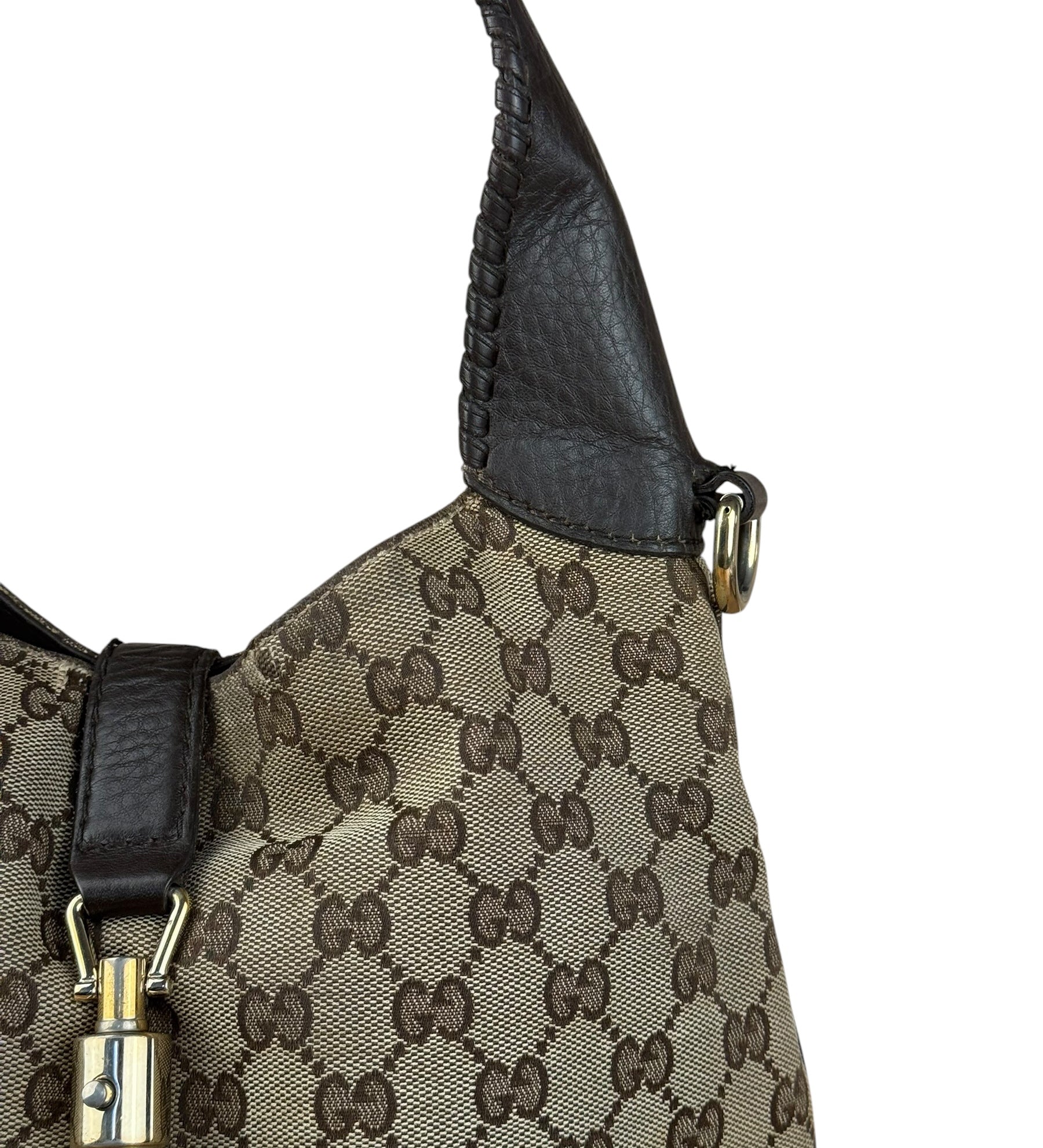 Gucci Vintage Jackie Bamboo Tassel 2Way Shoulder Bag