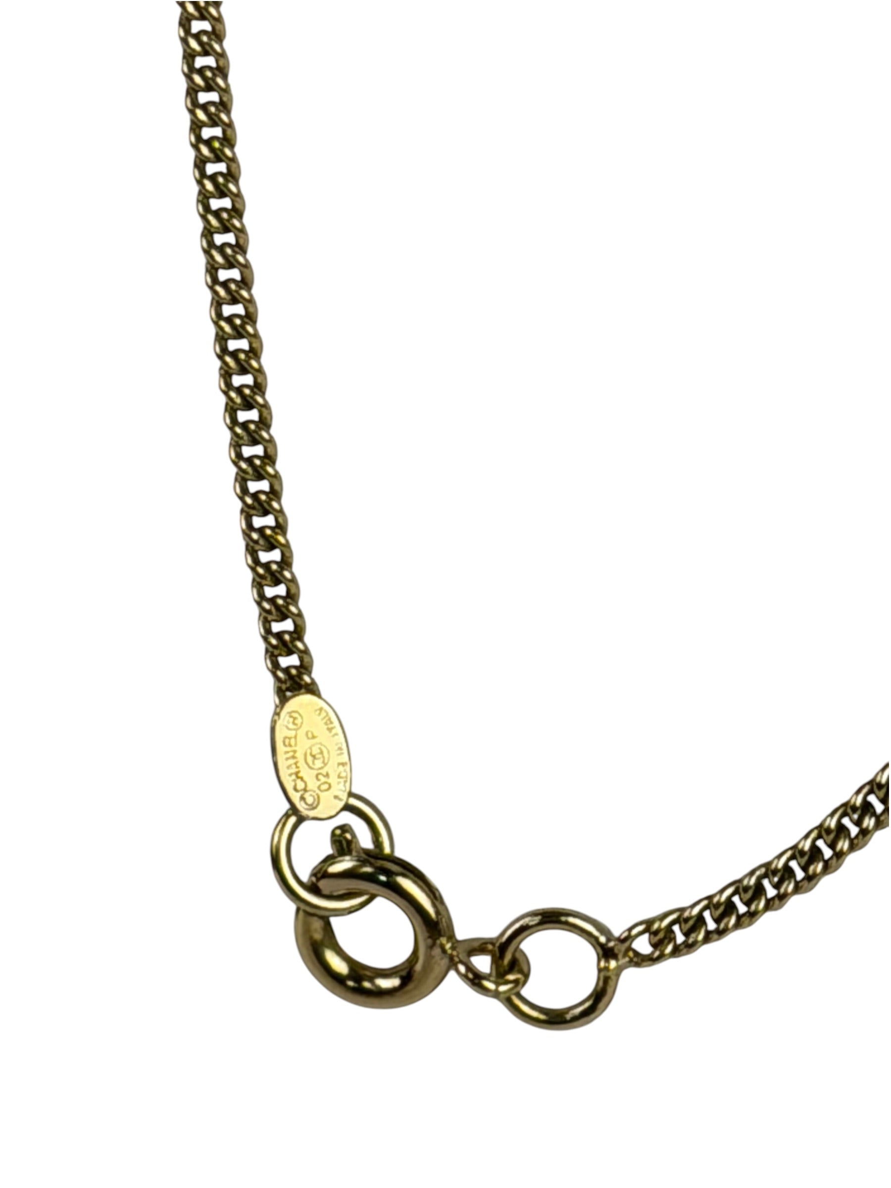 Chanel Vintage Camellia Pendant Necklace