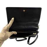 Coach Black Leather Wallet Crossbody Bag
