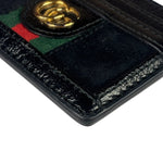 Gucci Black Patent Leather Ophidia Card Case