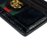 Gucci Black Patent Leather Ophidia Card Case