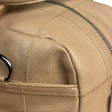 Chanel Beige Caviar Chocolate Bar Boston Bag