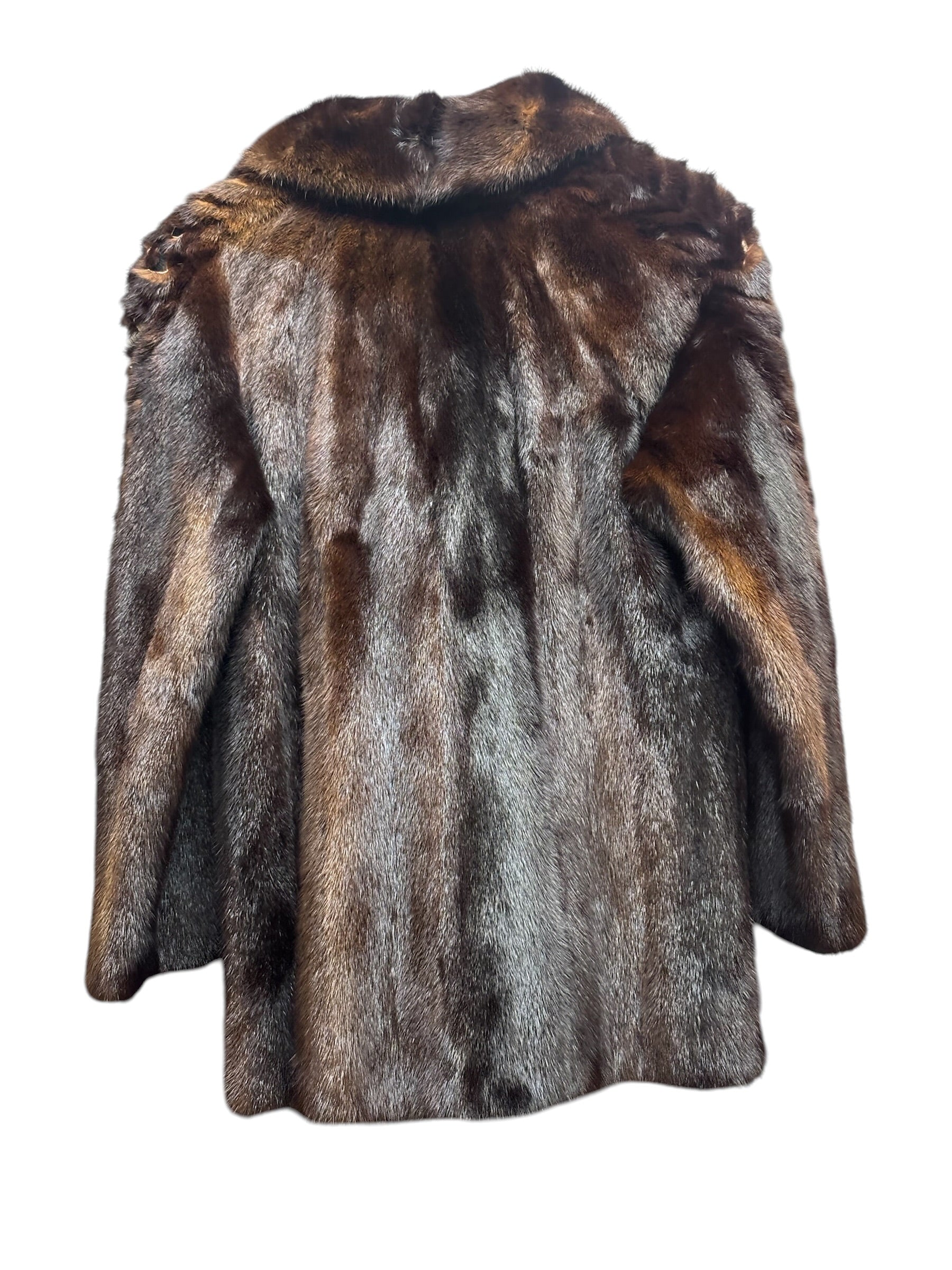 Vintage Brown Mink Fur Coat