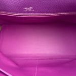 Hermes Kelly 35 Purple Ghillies Swift Togo Leather Handbag 2015