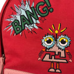 Fendi Red Patch Cloth Mini Backpack