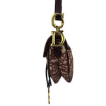 Christian Dior Burgundy Trotter Mini Saddle Bag