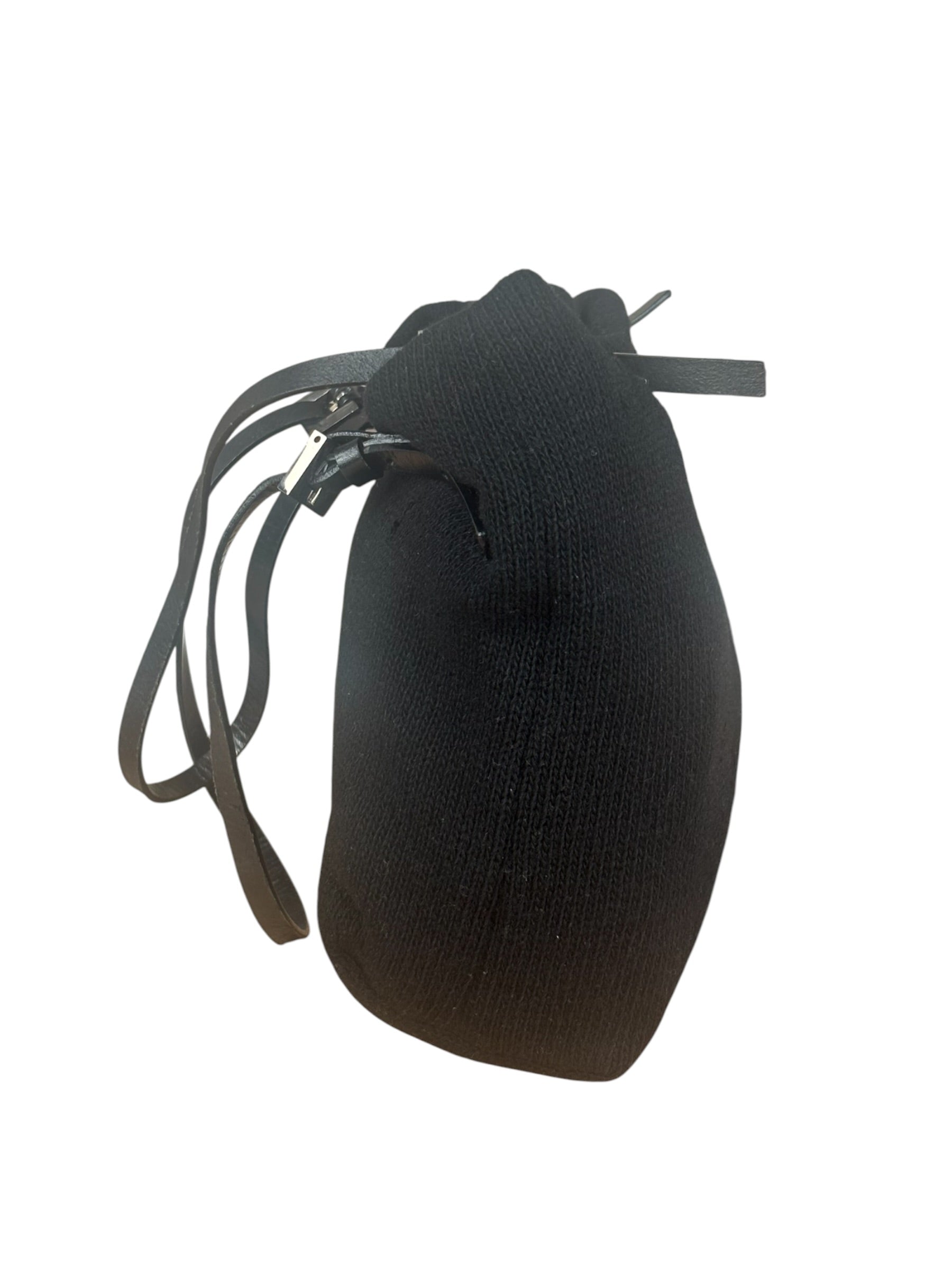 Fendi Black Knit Hobo/Shoulder Bag
