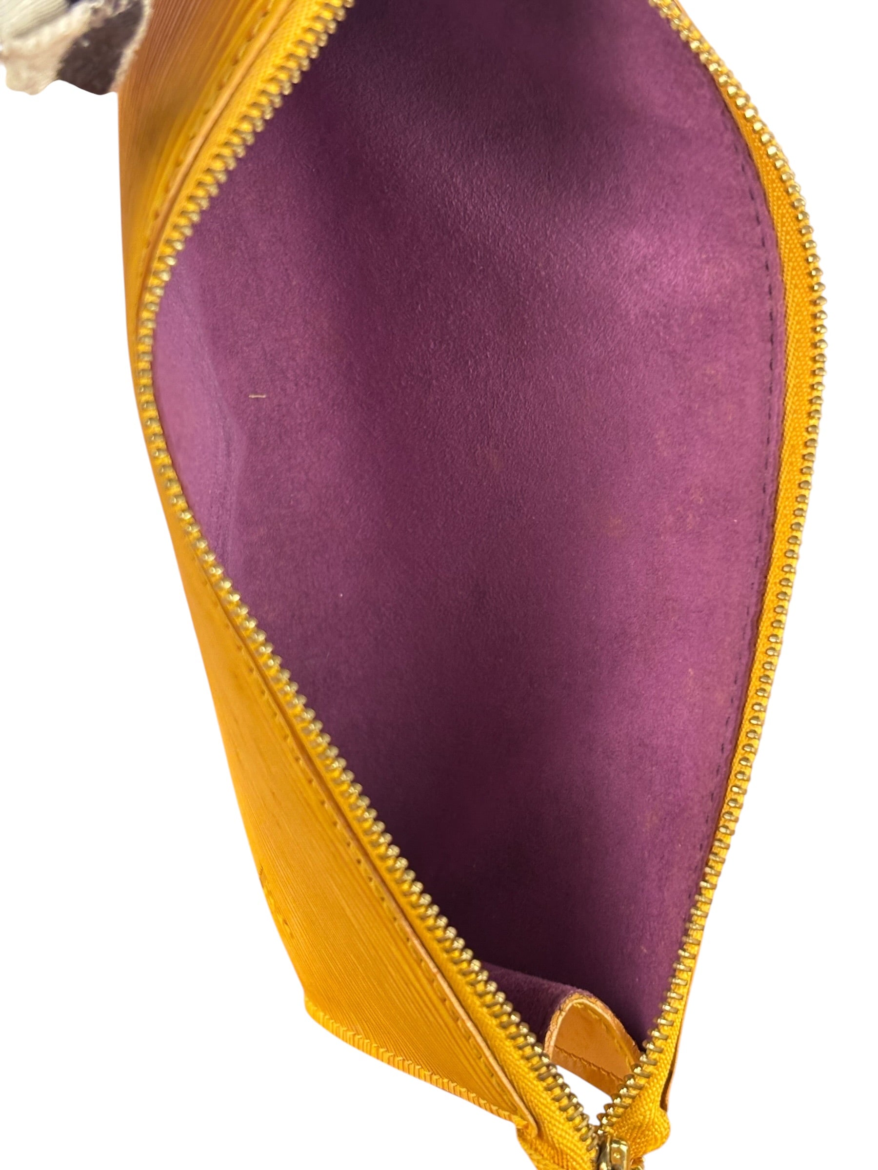 Louis Vuitton Yellow Epi Leather Pochette