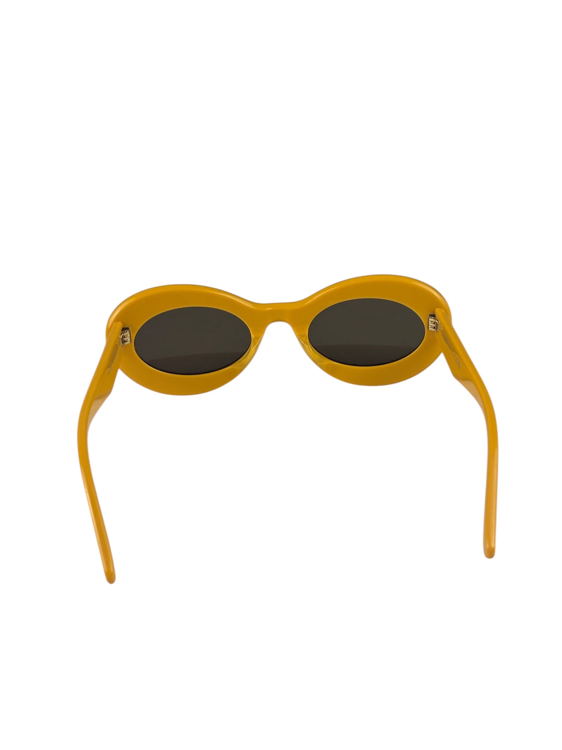 Loewe Glossy Yellow Paula's Ibiza Oval Sunglasses LW40110U