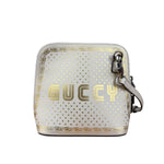 Gucci White Leather Stars Guccy Mini 2Way Bag
