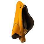 Fendi Orange Leather Small Croissant Hobo Bag