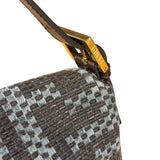 Fendi Vintage Brown/Grey Woven Baguette