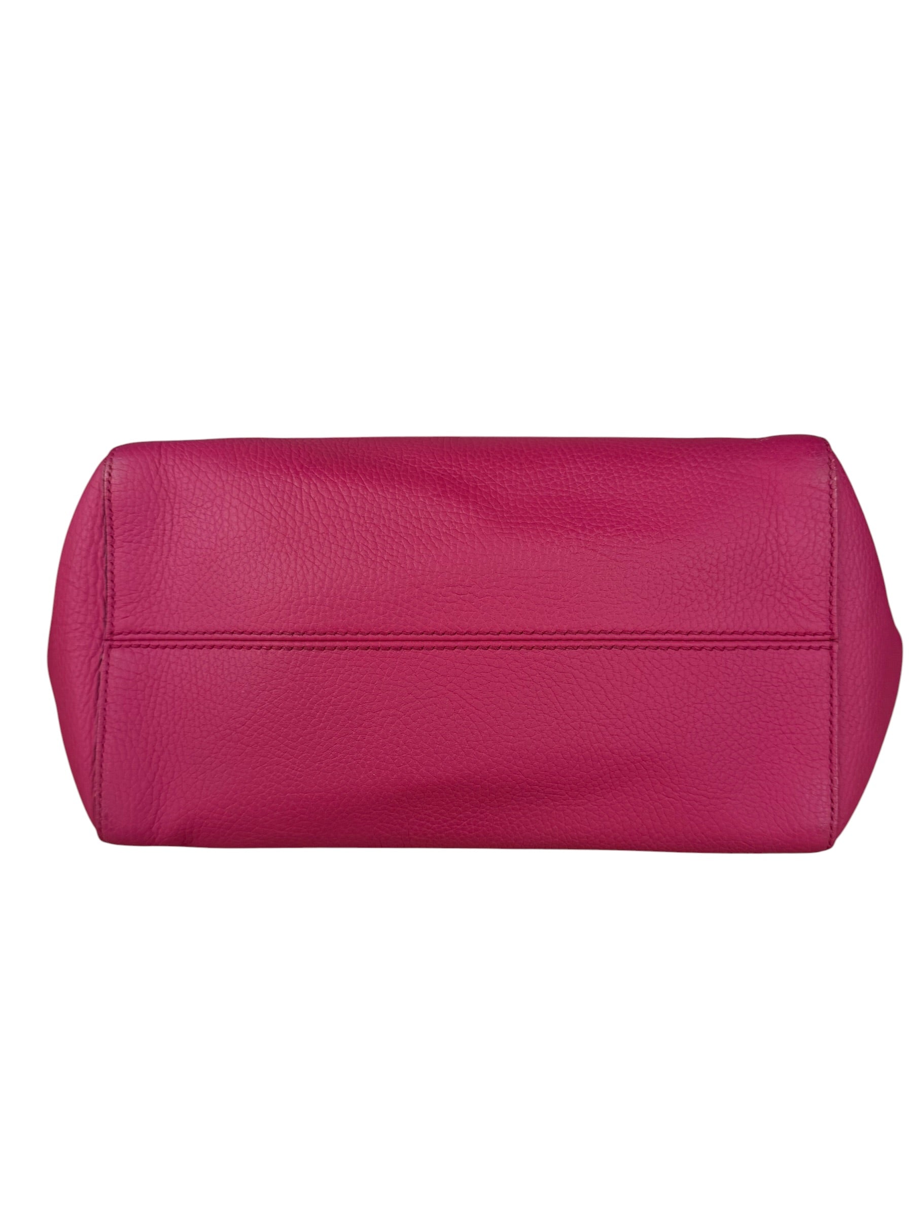 Gucci Pink Pebbled Leather Small Swing Tote