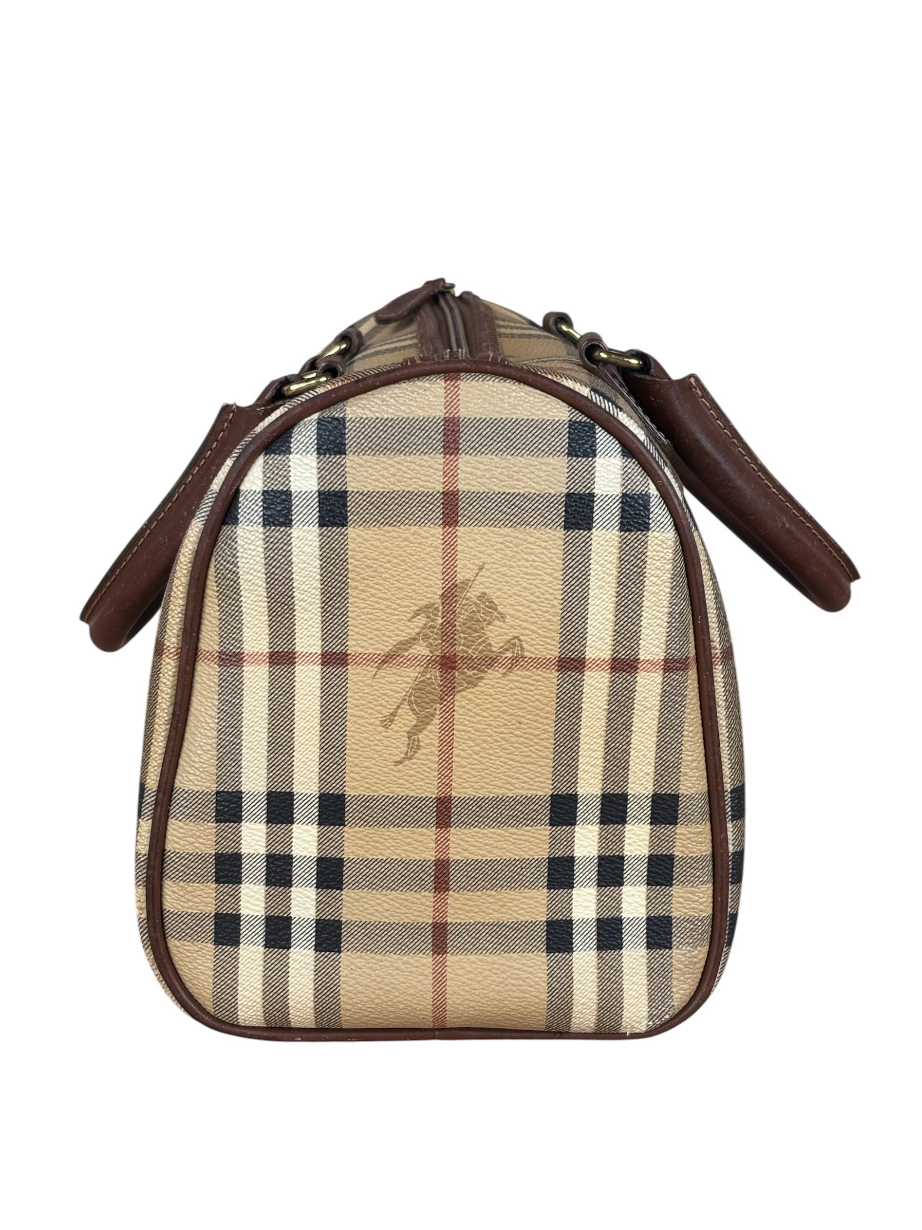Burberry Vintage Haymarkert House Mini Boston Handbag