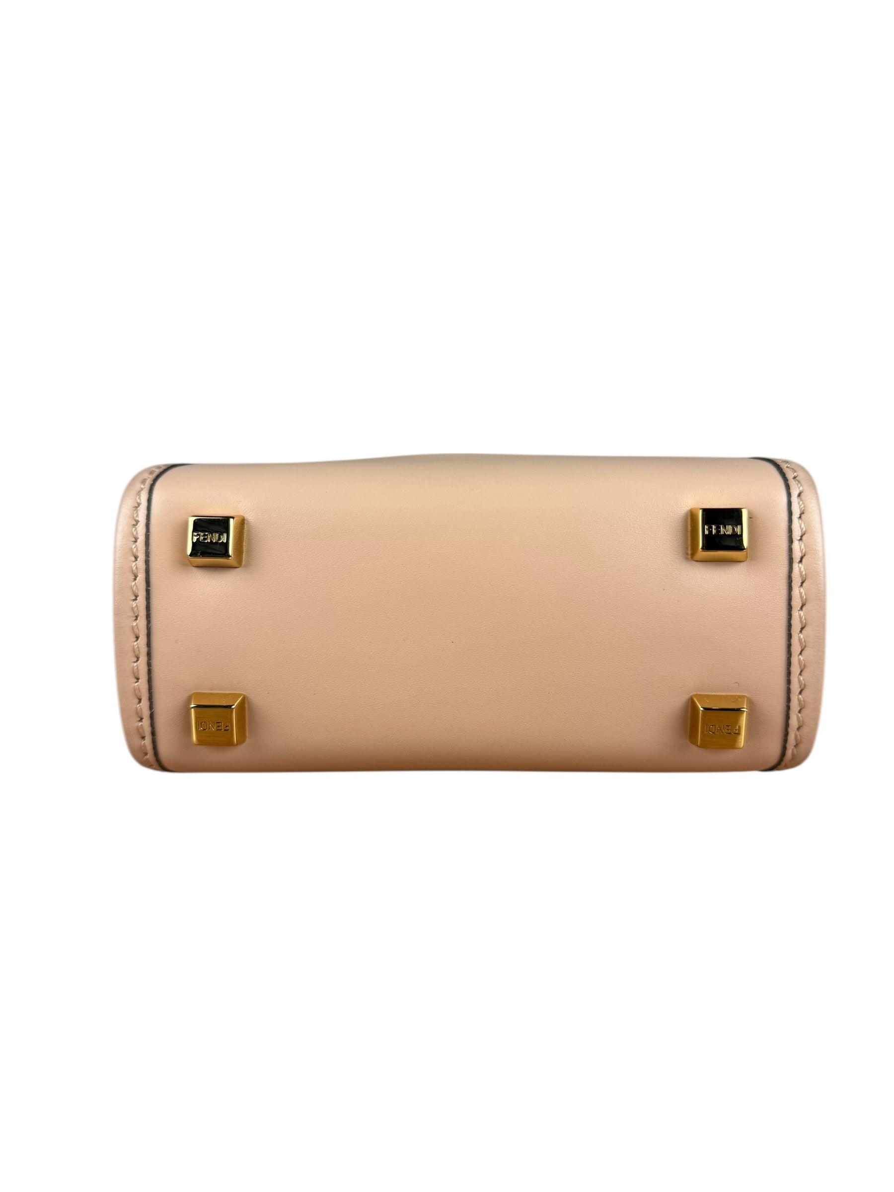 Fendi Mini Pink Sunshine Shopper Tote