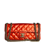 Chanel Red Metallic Evening Star Flap Bag 2008
