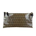 Fendi Vintage PVC Coated FF Shoulder Pochette