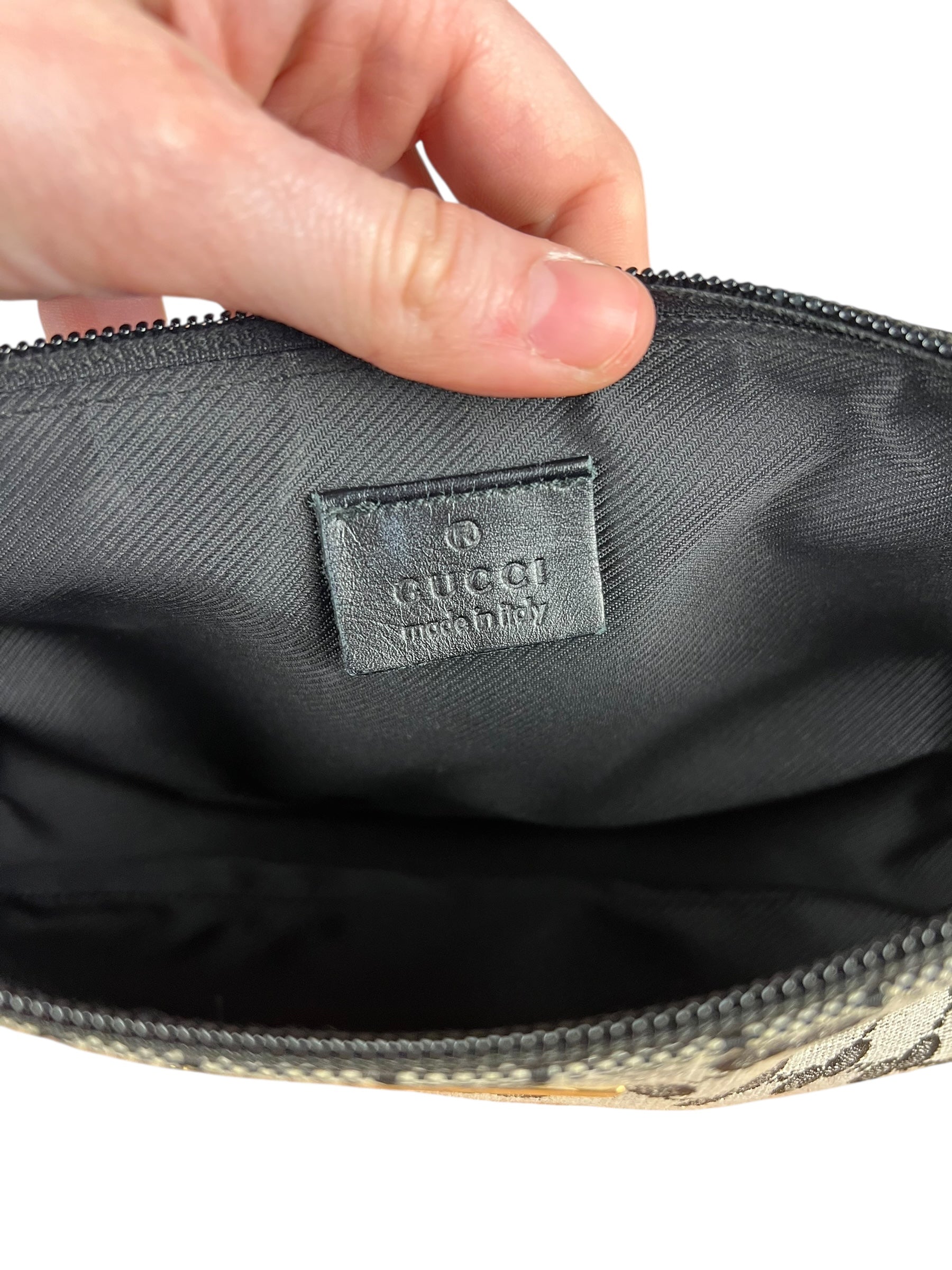 Gucci GG Canvas Pochette Black