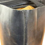 Prada Vintage Black Leather Spazzolato Laser-Cut-Logo Tote Bag