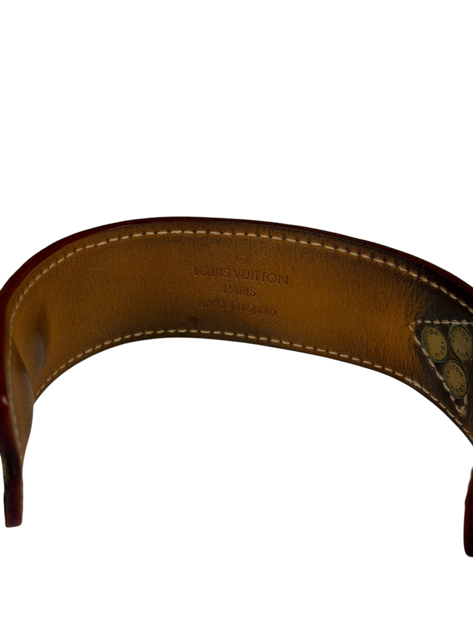 Louis Vuitton Black/Brown Multicolor-Monogram Theda Force Bracelet