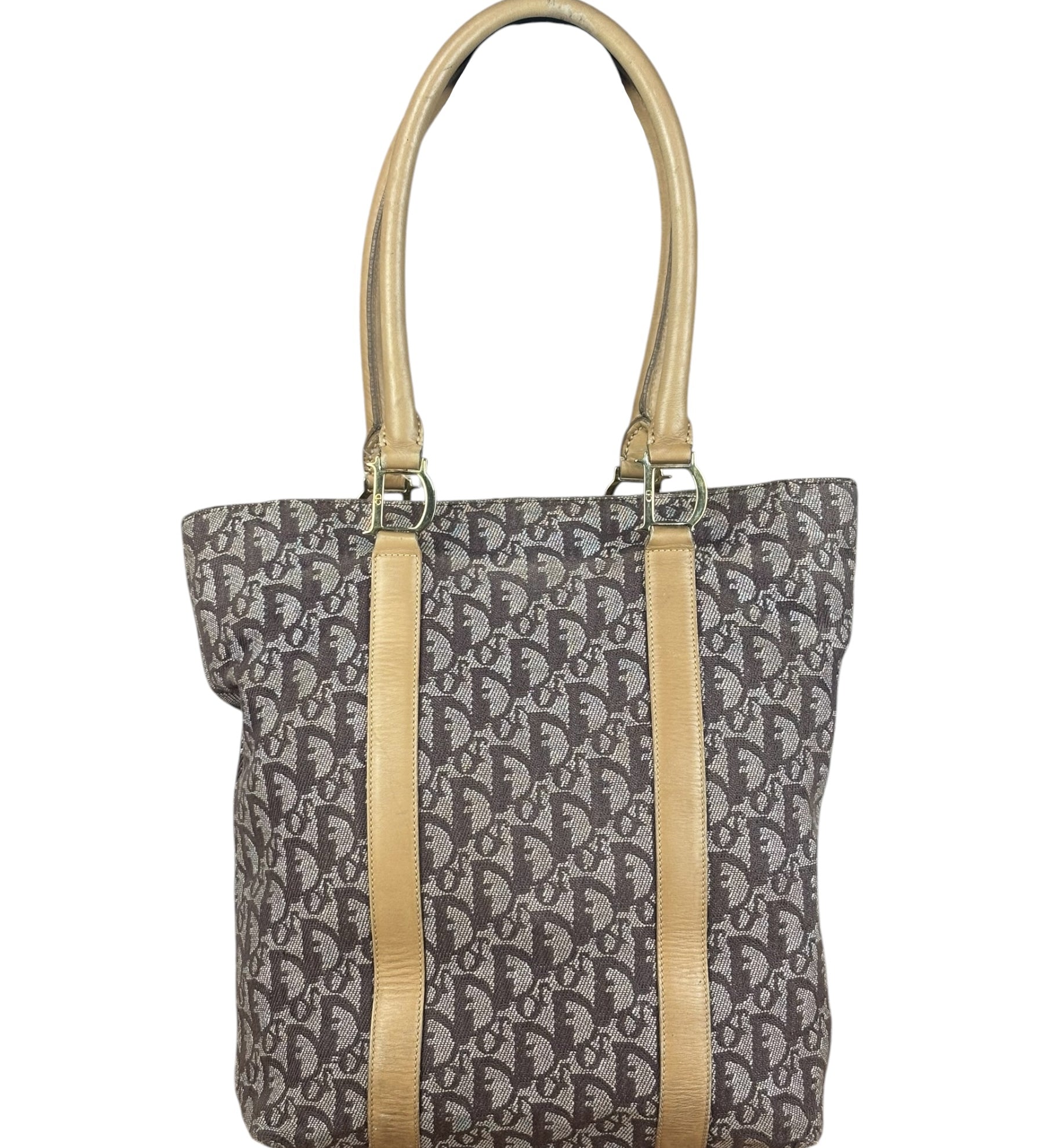 Christian Dior Vintage Brown Trotter Tote Bag