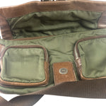 Prada Vintage Green Nylon/Leather Crossbody Bag