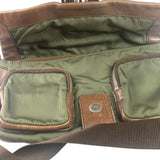 Prada Vintage Green Nylon/Leather Crossbody Bag
