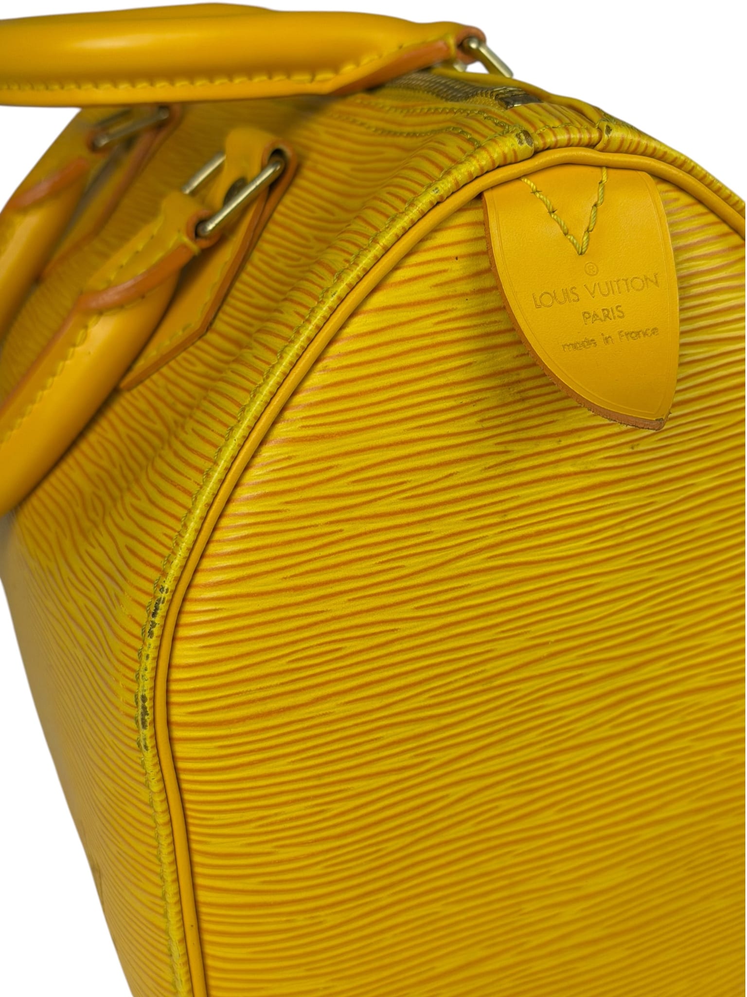 Louis Vuitton Yellow Epi Leather Speedy 25