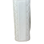 Chanel Vintage White Quilted Leather Flap Bag 1991