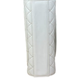 Chanel Vintage White Quilted Leather Flap Bag 1991