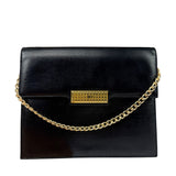 Christian Dior Black Leather Flap Bag Replacement Chain