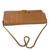 Chanel Vintage Beige Leather  Chocolate Bar East- 1987