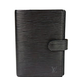 Louis Vuitton Black EPI Leather Agenda MM