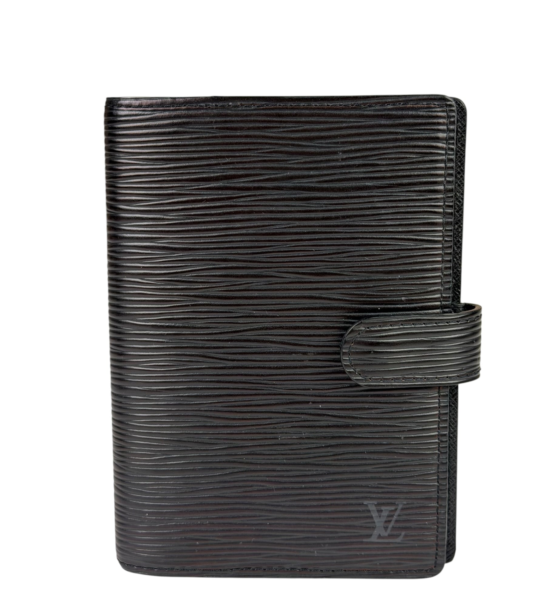 Louis Vuitton Black EPI Leather Agenda MM
