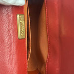 Chanel Red Quilted Leather Rock The Corner Minaudiere Shoulder Bag 2018